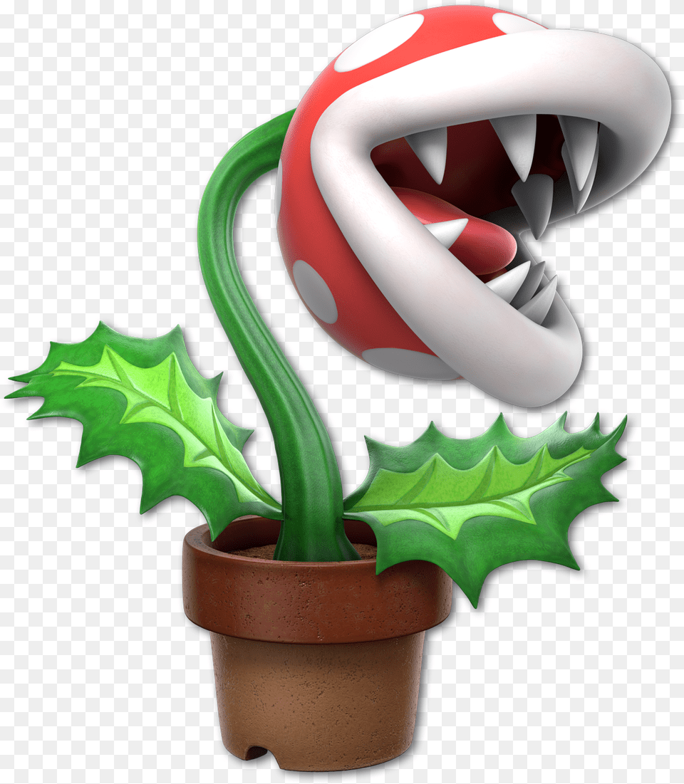 Piranha Plant Smash Render, Potted Plant, Flower Png