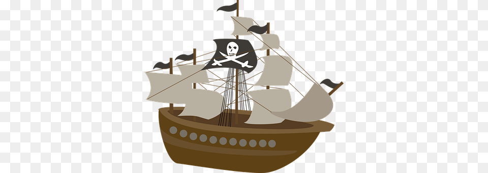 Pirate Boat, Sailboat, Transportation, Vehicle Png Image