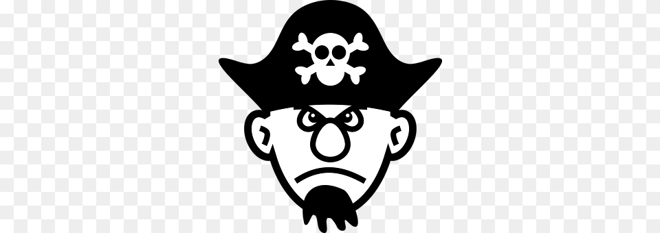 Pirate Stencil, Emblem, Symbol, Logo Png Image