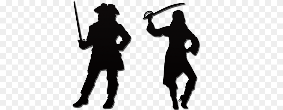 Pirate, Silhouette, Adult, Male, Man Png Image