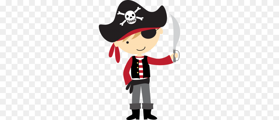 Pirate Act Of Robbery Pirates Pirate Clip Art, Clothing, Hat, Person, Baby Png Image