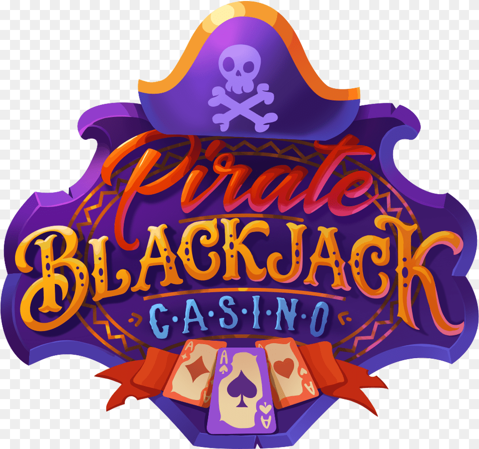 Pirate Blackjack Casino Game Logo By Pack Studio Blackjack Logo, Purple, Circus, Leisure Activities Png Image