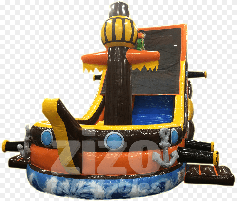 Pirate Boat Slide, Inflatable, Transportation, Vehicle, Toy Png