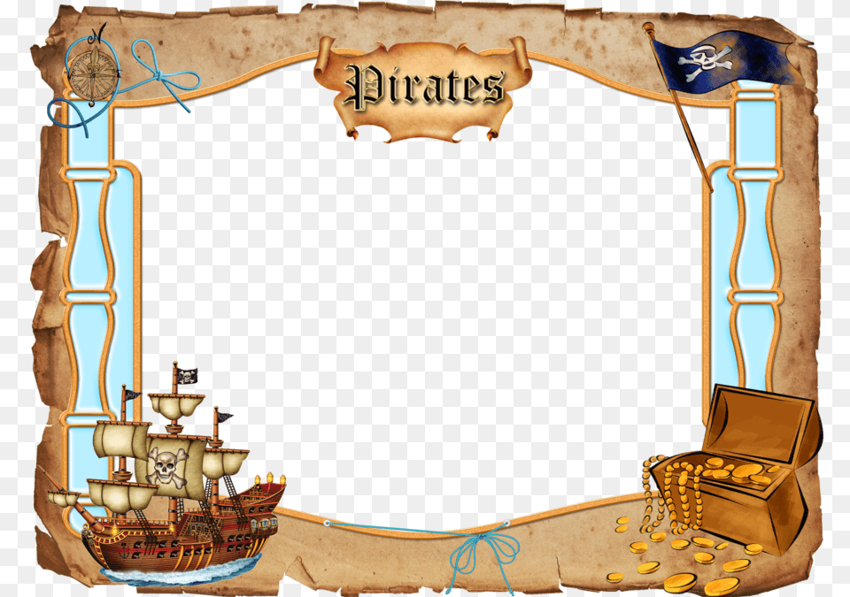 Pirate Border, Treasure, Baby, Person, Text Free Transparent Png