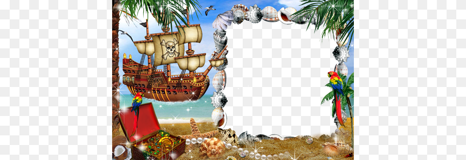 Pirate Border Pirate Frame, Animal, Bird, Outdoors, Nature Free Png Download