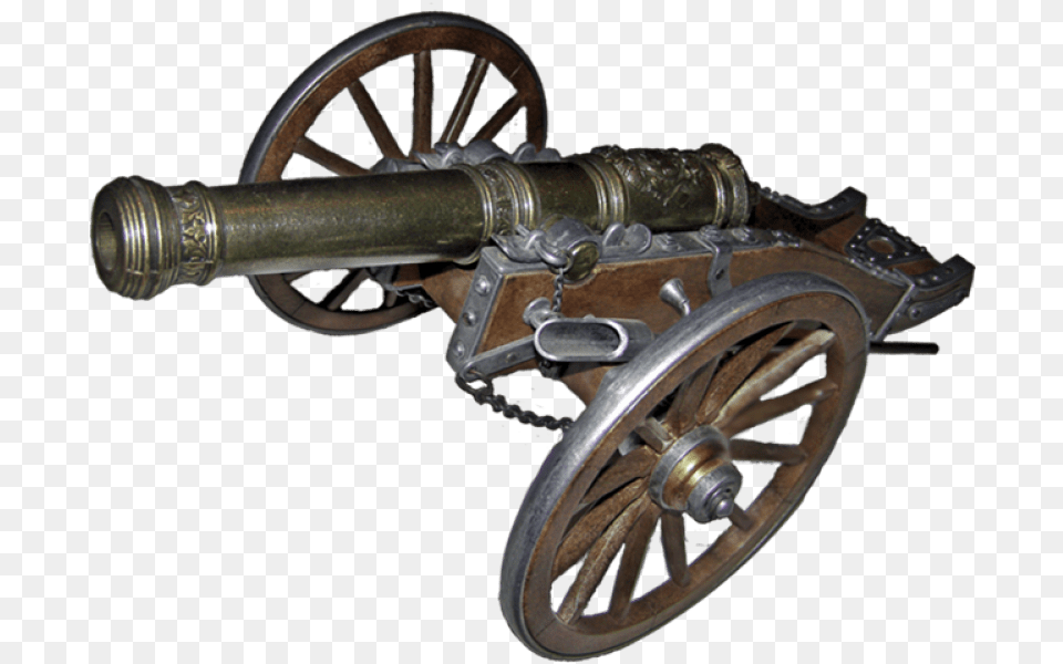 Pirate Cannon Transparent Clipart Cannon, Weapon, Machine, Wheel, Car Free Png Download
