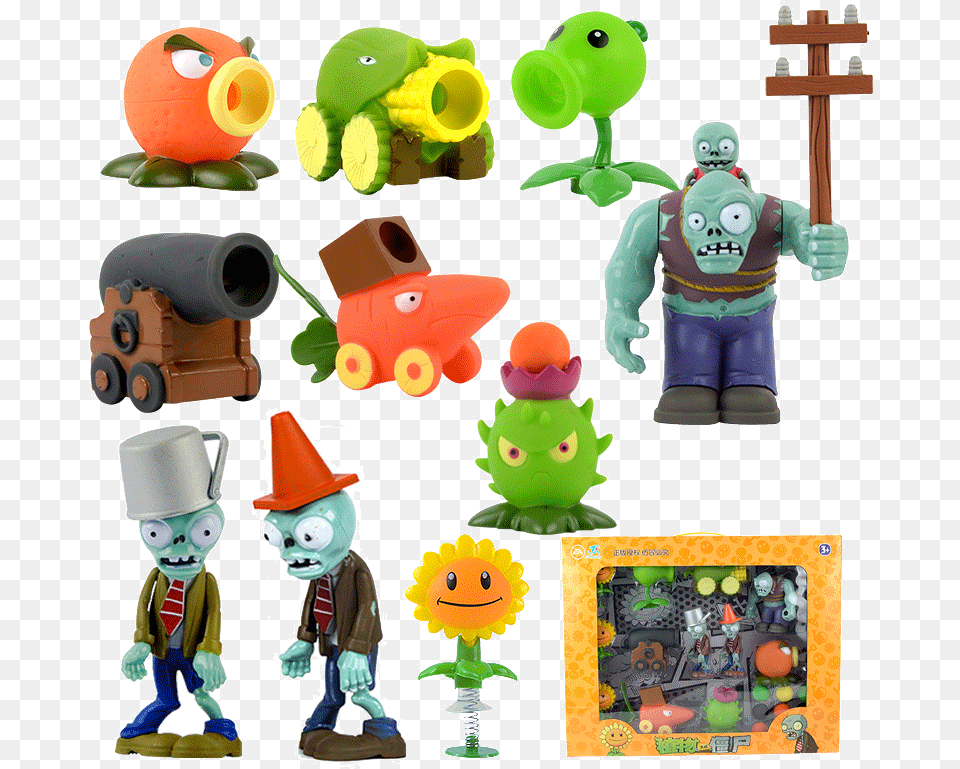 Pirate Cannon Zombies Toys 2 Complete Sets Pea Fire Pea Shooter Toy, Machine, Wheel, Face, Head Free Png