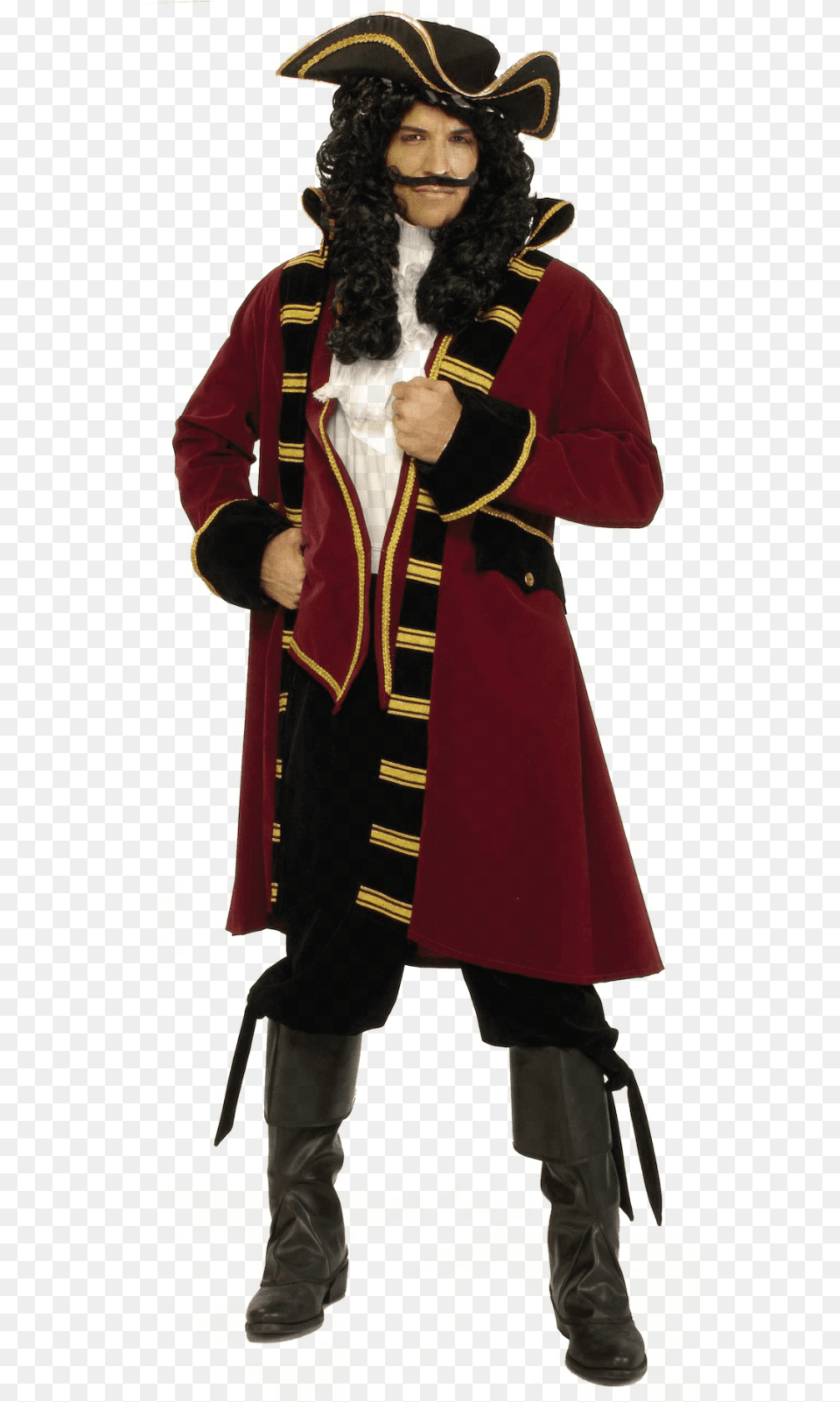 Pirate Captain Costume, Clothing, Coat, Adult, Person Free Png