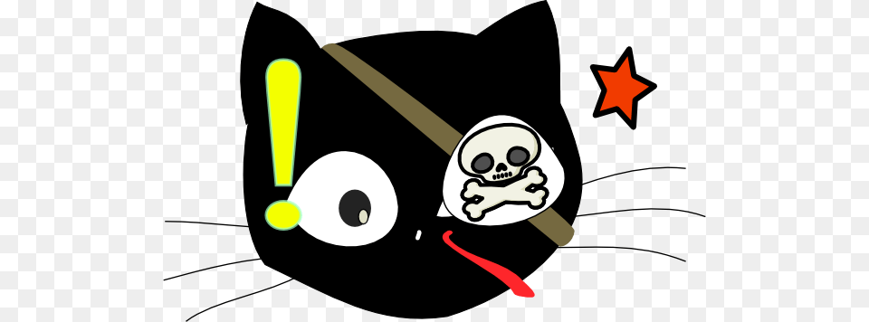 Pirate Cat Clip Art For Web, Animal, Fish, Sea Life, Shark Free Png Download