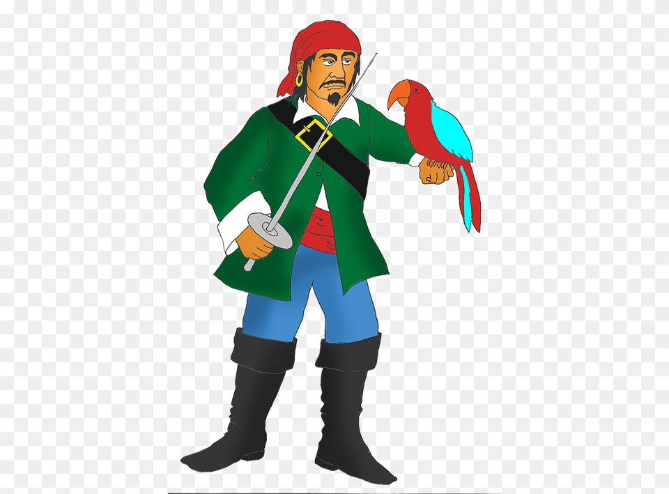 Pirate Clip Art, Person, Animal, Bird, Face Png Image