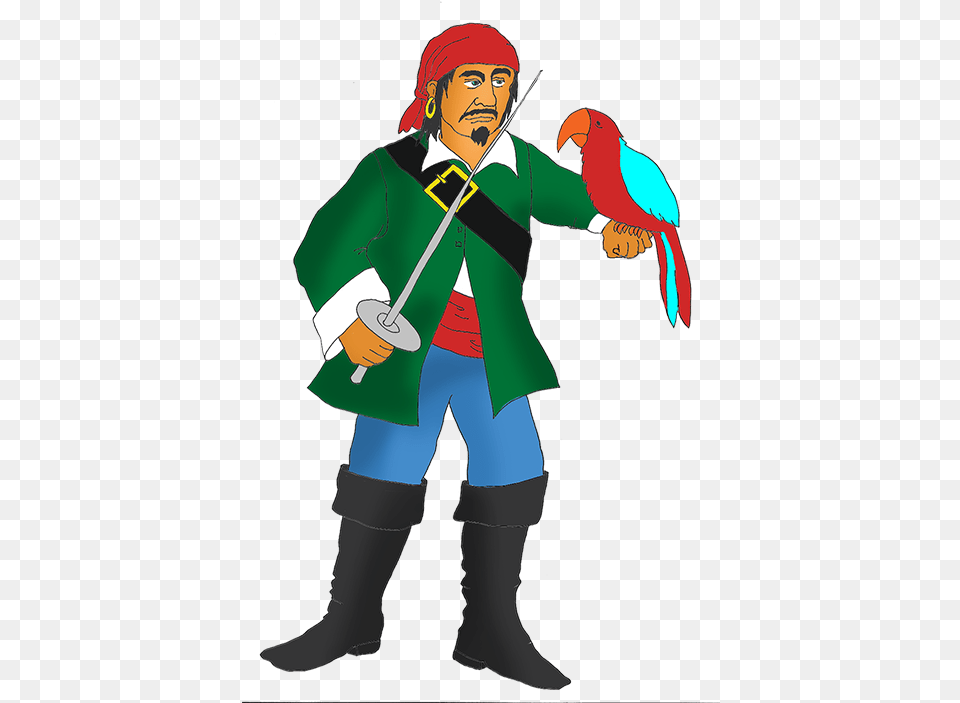 Pirate Clip Art Cartoon, Person, Animal, Bird, Face Free Png Download