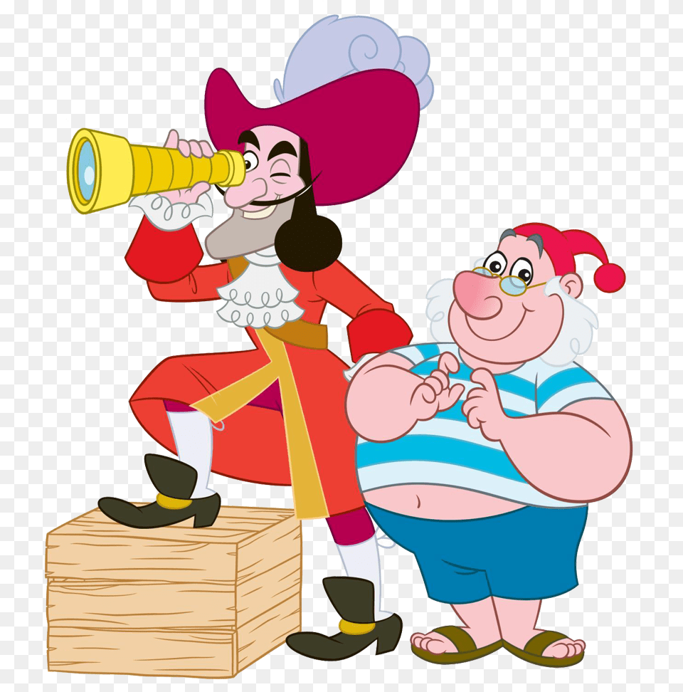 Pirate Clipart Friend Captain Hook Amp Mr Smee Jake, Baby, Person, Cartoon, Face Png Image