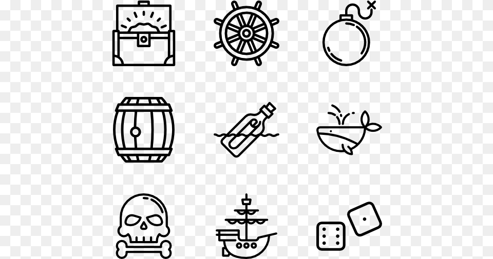 Pirate Collection Agriculture Icon, Gray Free Transparent Png