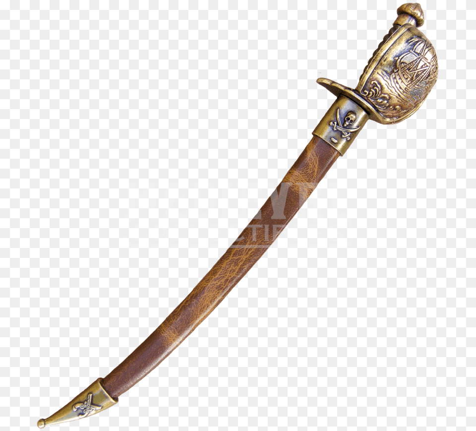 Pirate Cutlass Letter Opener With Scabbard, Sword, Weapon, Blade, Dagger Free Transparent Png