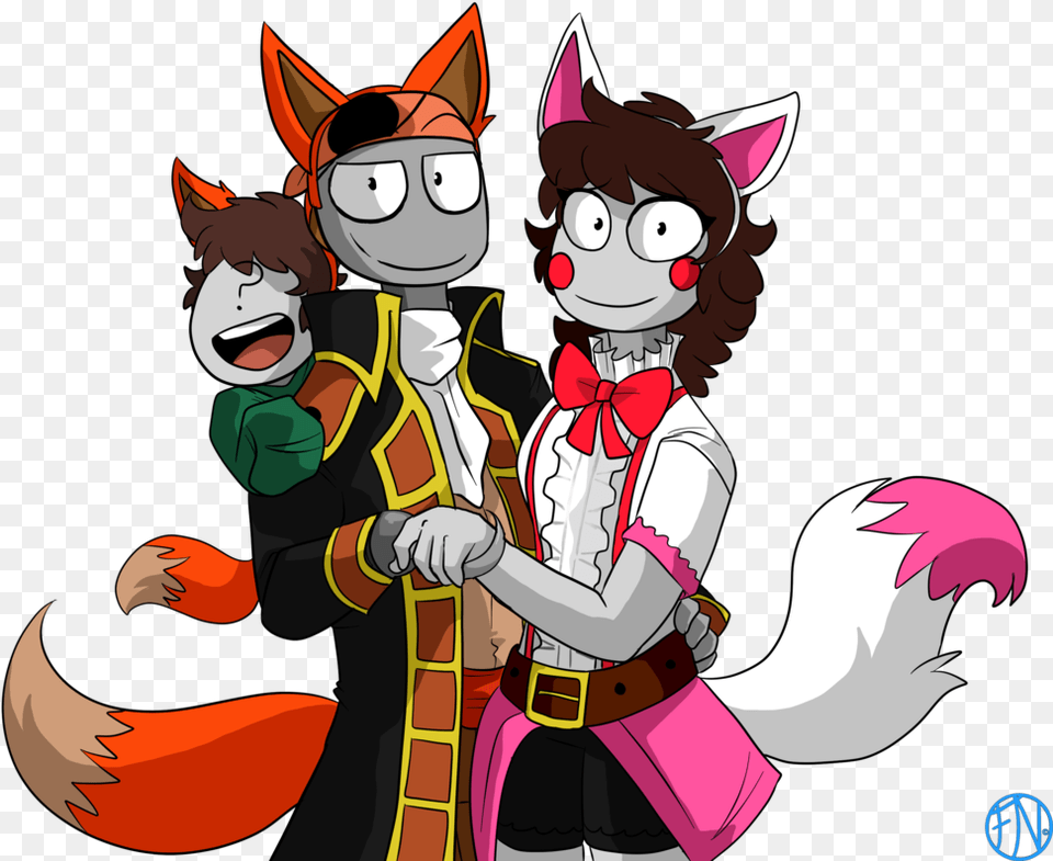 Pirate Family By Fnafnations Five Nights At, Book, Comics, Publication, Baby Png