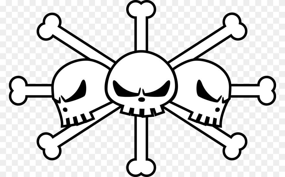 Pirate Flag At Getdrawings Clip Transparent Stock Blackbeard Pirates One Piece Logo, Stencil, Appliance, Ceiling Fan, Device Png