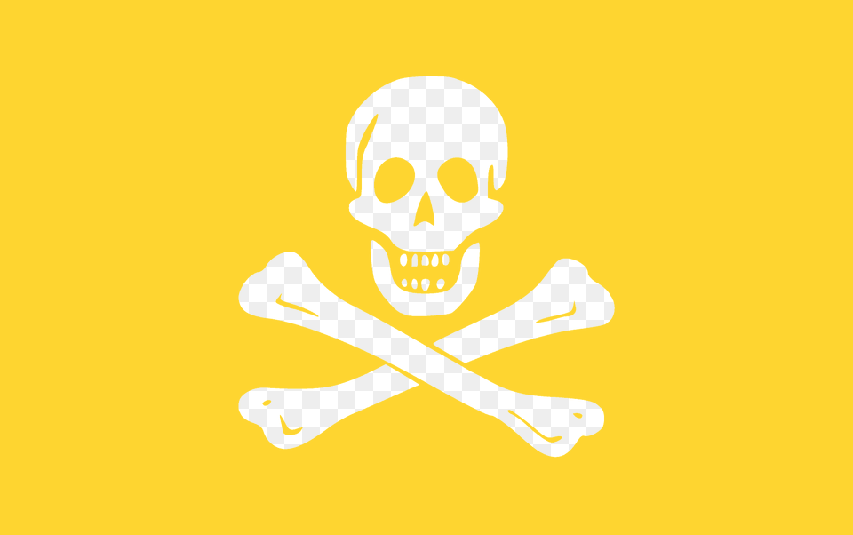 Pirate Flag Of Edward England Silhouette, Person, Face, Head Free Png Download