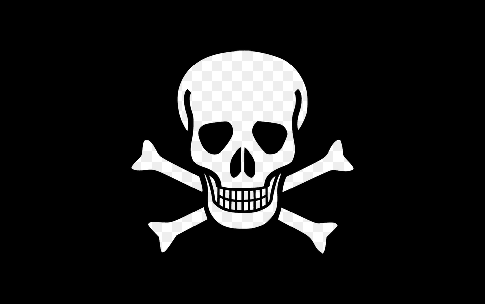 Pirate Flag Silhouette, Stencil, Person, Face, Head Free Png Download