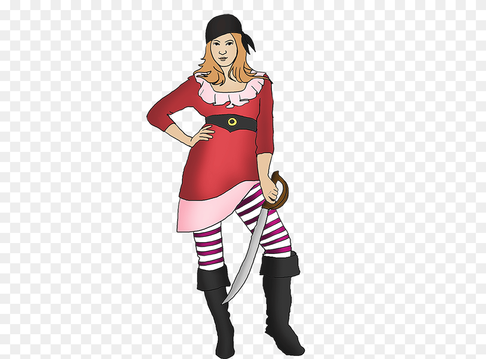 Pirate Girl Clip Art Clipart Pirate Clip Art Clip, Book, Comics, Publication, Adult Free Png Download