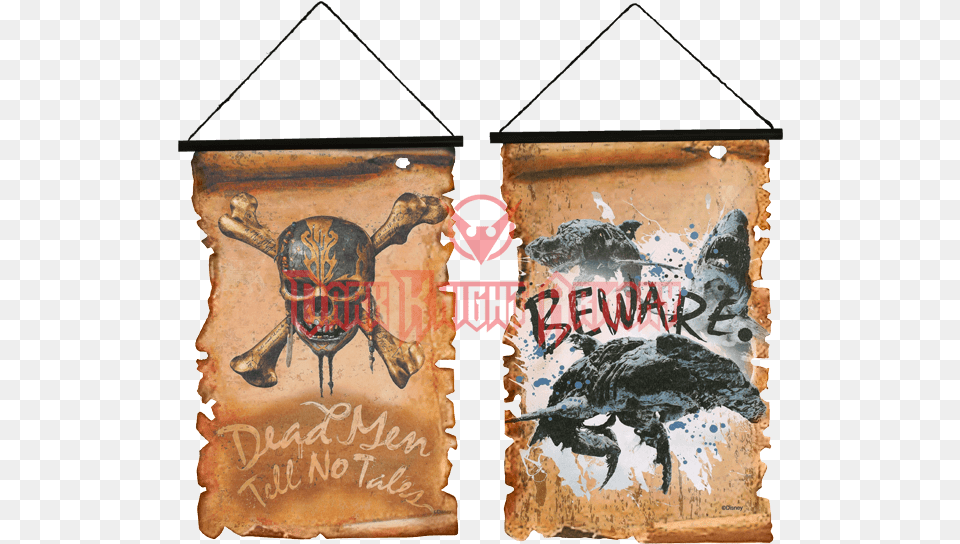 Pirate Hanging Banners Pirates Of The Caribbean Dead Men Tell No Tales Fabric, Book, Publication, Painting, Art Free Png