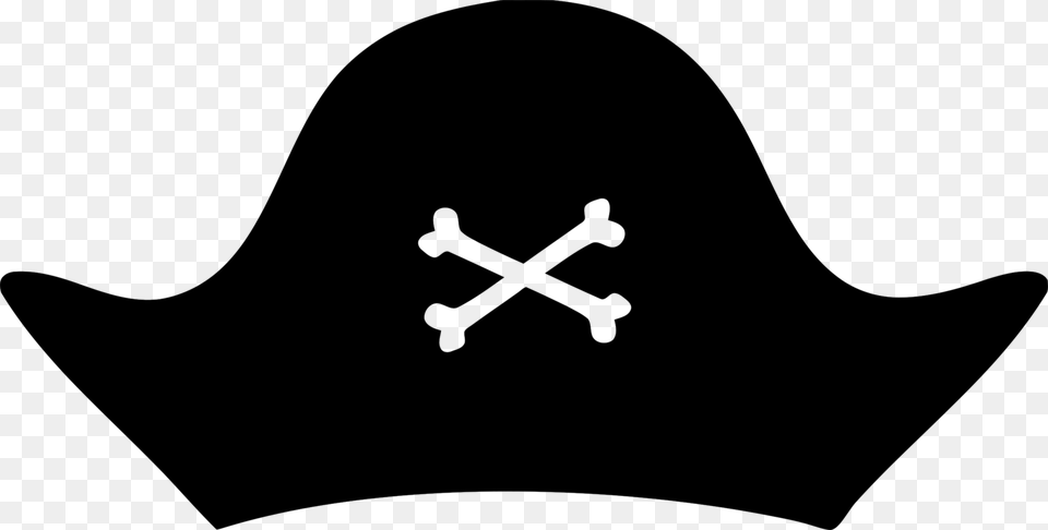 Pirate Hat Cap Kerchief Clothing, Gray Free Png Download