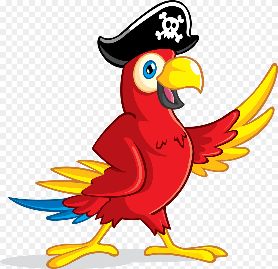 Pirate Mart Pirate Parrot Clipart, Animal, Beak, Bird Png Image