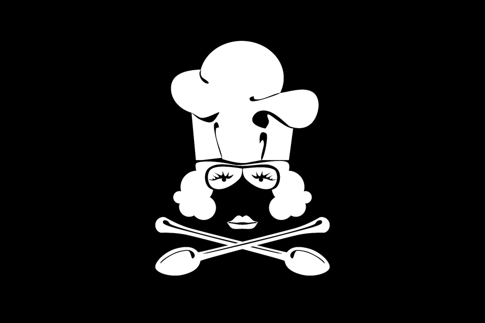 Pirate Kitchen Flag Clipart, Stencil, Baby, Person, Face Png