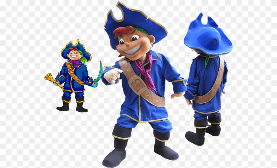 Pirate Mascot Captain Kids, Baby, Person, Clothing, Costume Png