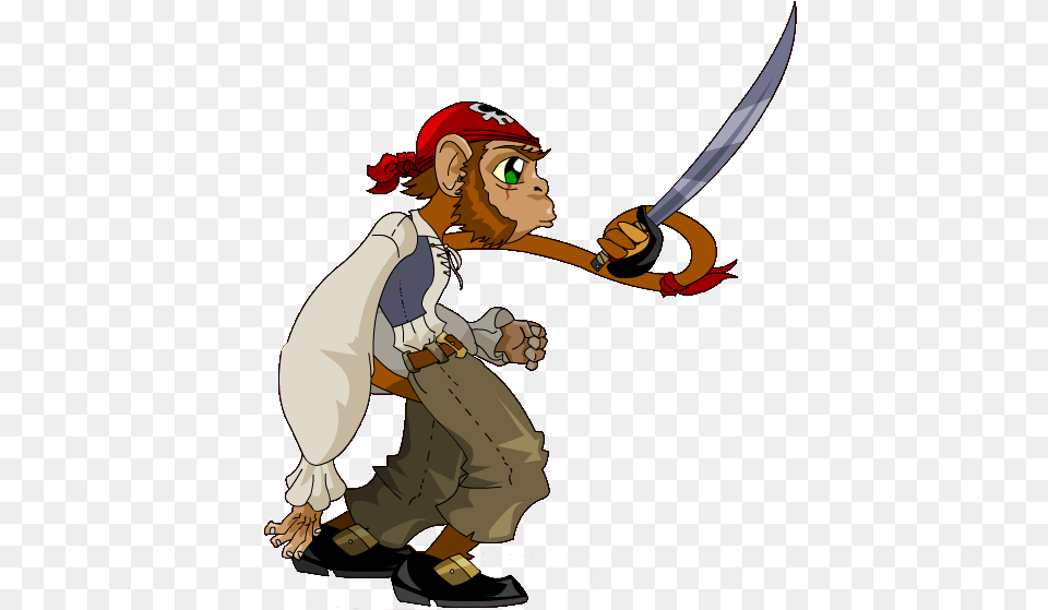 Pirate Monkey, Baseball Cap, Cap, Clothing, Person Free Png