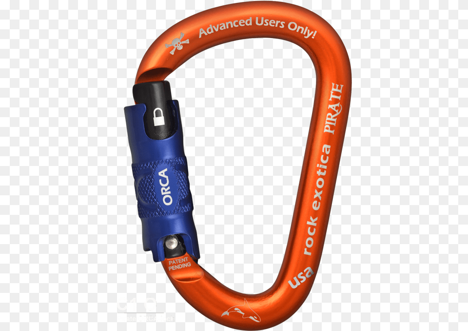 Pirate Orca Lock Carabiner Rock Exotica Orca Carabiner, Smoke Pipe Png