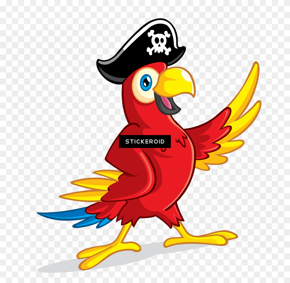 Pirate Parrot Clipart Download Clip Art Pirate Parrot, Animal, Beak, Bird Free Png