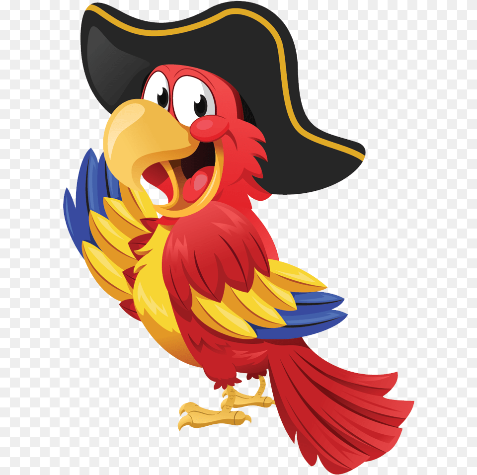 Pirate Parrot Clipart Pirate Parrot, Animal, Beak, Bird Png Image