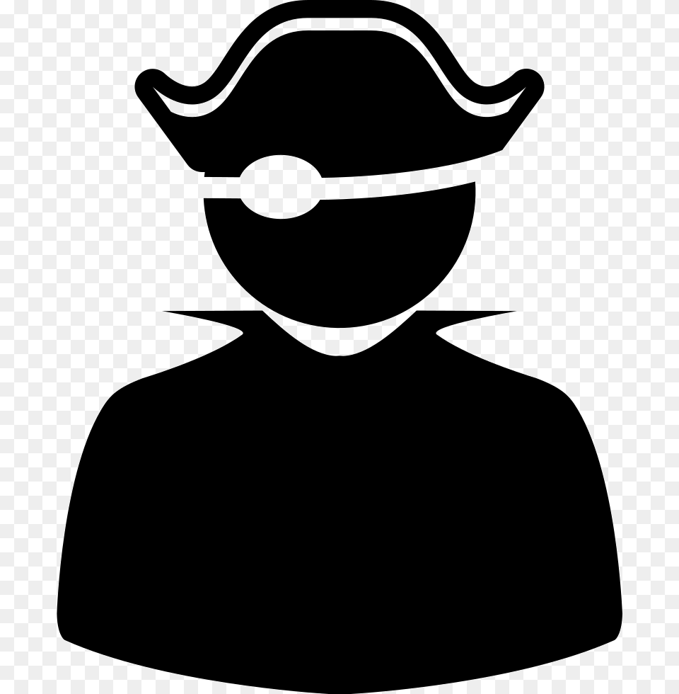 Pirate Pirate Person Icon, Stencil, Face, Head Png Image