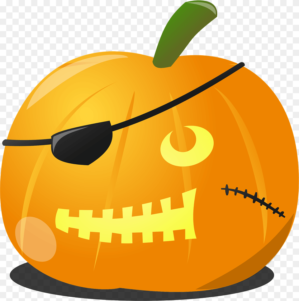 Pirate Pumpkin Clipart, Vegetable, Food, Produce, Plant Free Transparent Png