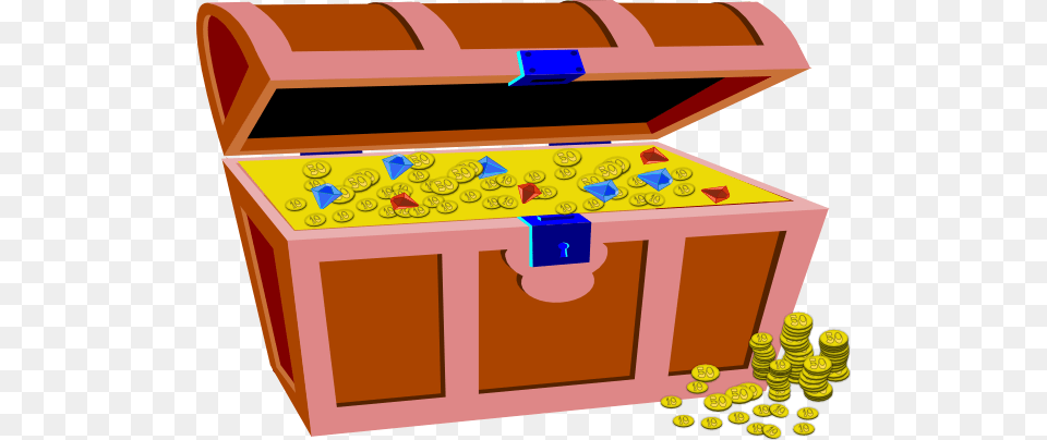 Pirate S Chest Full Of Gold And Gems Clip Art, Treasure Free Png
