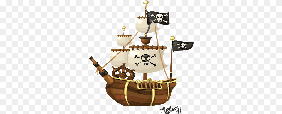 Pirate Ship, Chandelier, Lamp, Person, Transportation Free Png