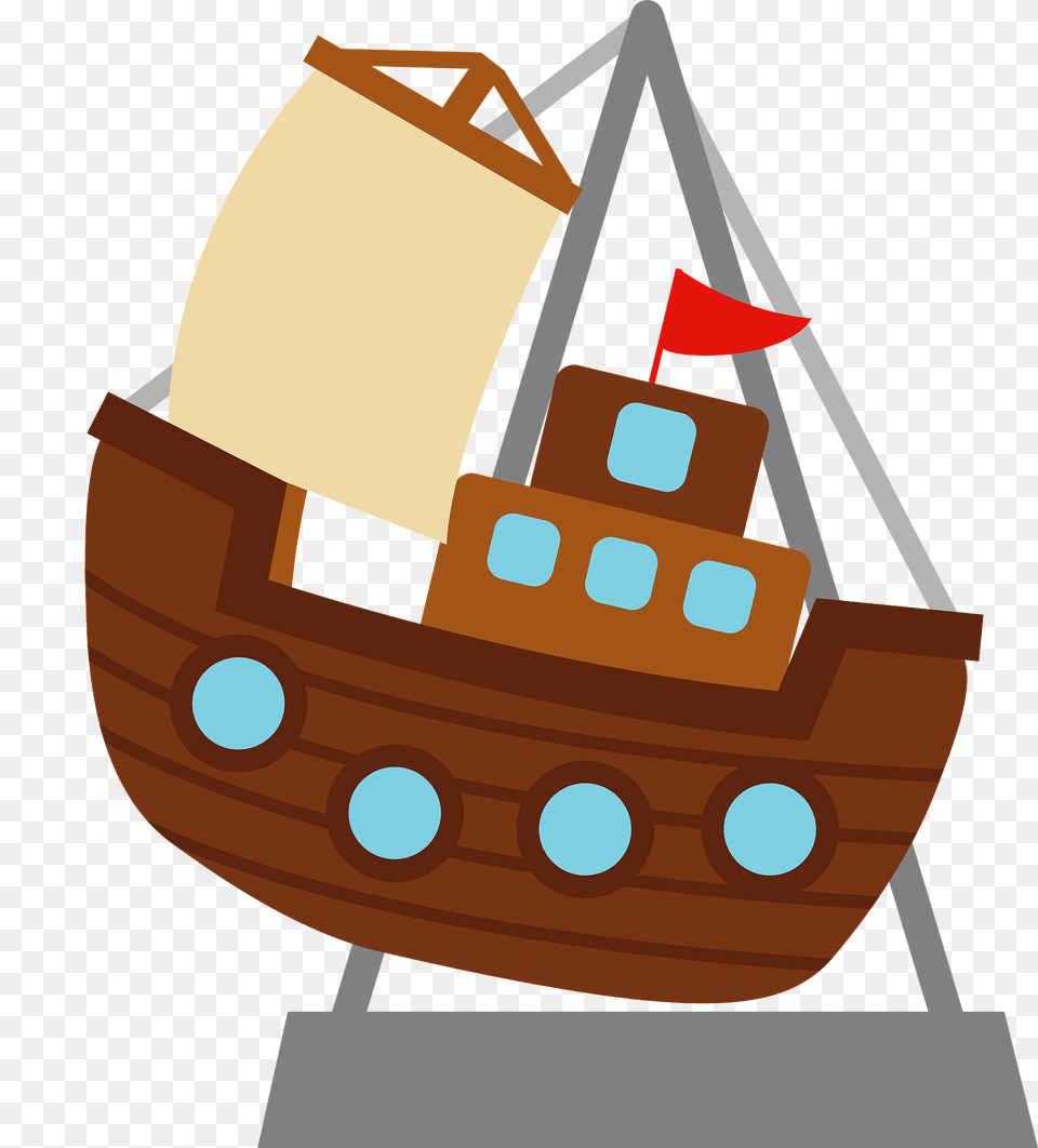 Pirate Ship Amusement Ride Clipart, Boat, Sailboat, Transportation, Vehicle Free Transparent Png