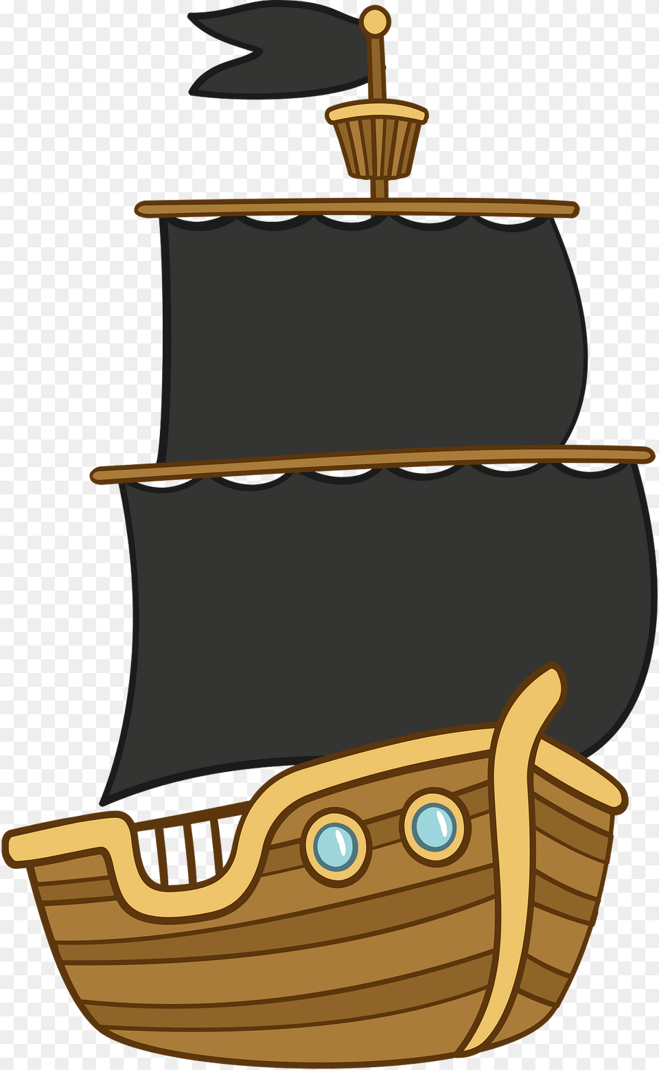 Pirate Ship Clipart, Boat, Sailboat, Transportation, Vehicle Png Image