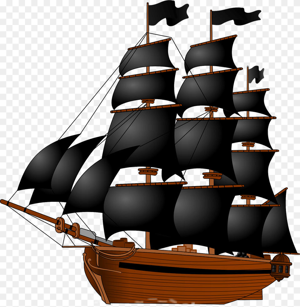 Pirate Ship Clipart, Boat, Sailboat, Transportation, Vehicle Free Png Download