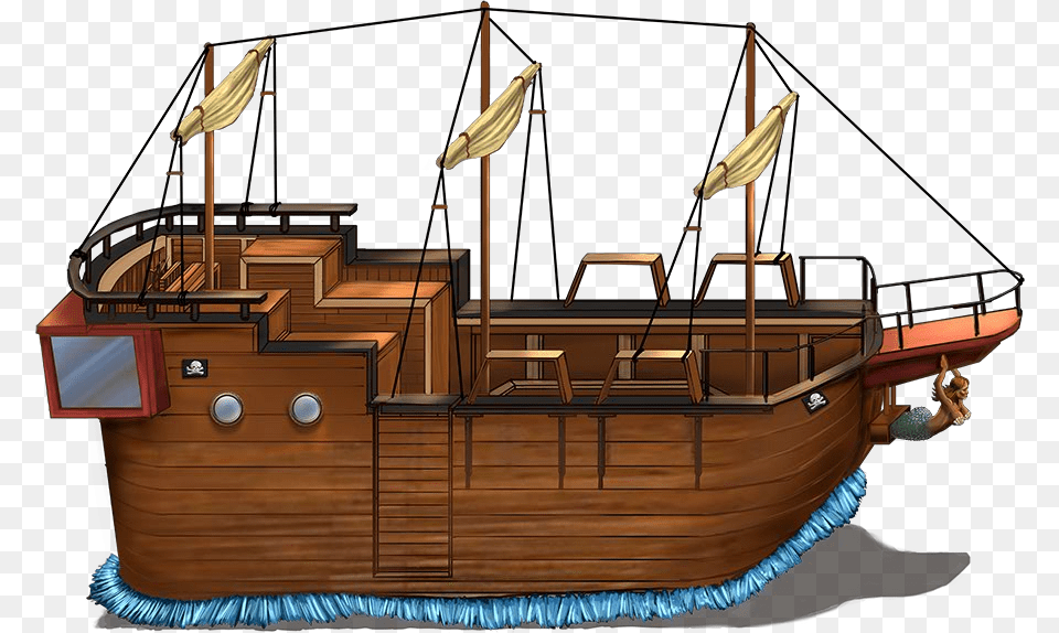 Pirate Ship Float Junk, Yacht, Boat, Vehicle, Sailboat Free Transparent Png