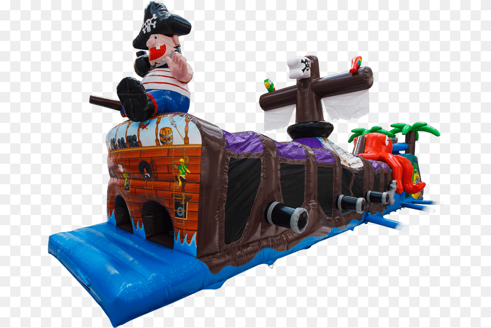 Pirate Ship Obstacle Course Inflatable, Toy, Outdoors Free Png Download