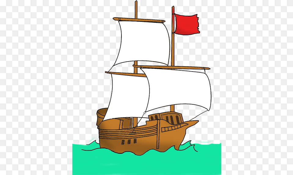 Pirate Ship Red Flag, Boat, Sailboat, Transportation, Vehicle Free Png Download
