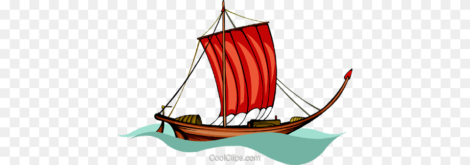 Pirate Ship Royalty Vector Clip Art Illustration, Boat, Vehicle, Sailboat, Transportation Free Png Download