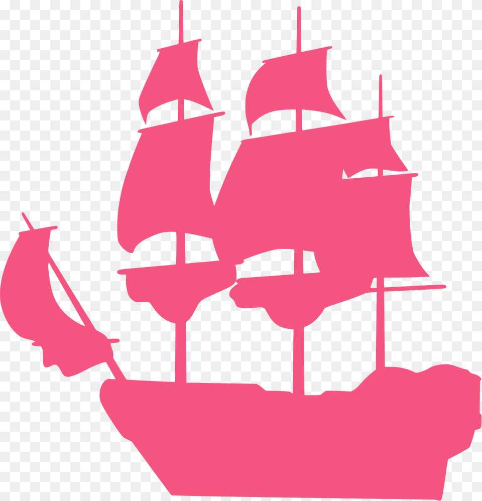 Pirate Ship Silhouette, Boat, Sailboat, Transportation, Vehicle Free Png