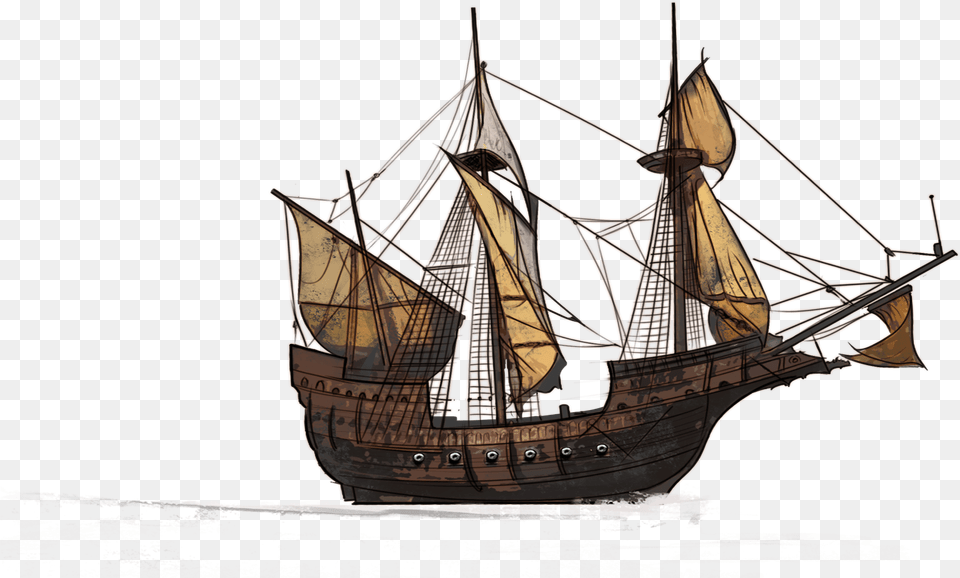 Pirate Ship Transparent Background Boat, Sailboat, Transportation, Vehicle, Art Free Png Download