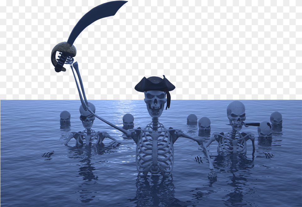 Pirate Skeleton Attack By Sea, Baby, Person, Adult, Male Png