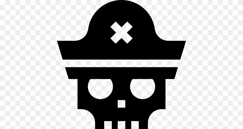 Pirate Skull, Stencil, First Aid, Logo Free Png Download