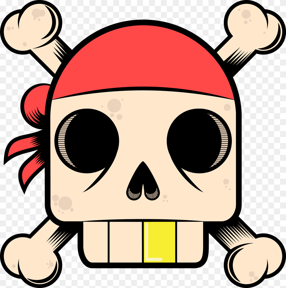 Pirate Skull Cartoon, Device, Grass, Lawn, Lawn Mower Png Image