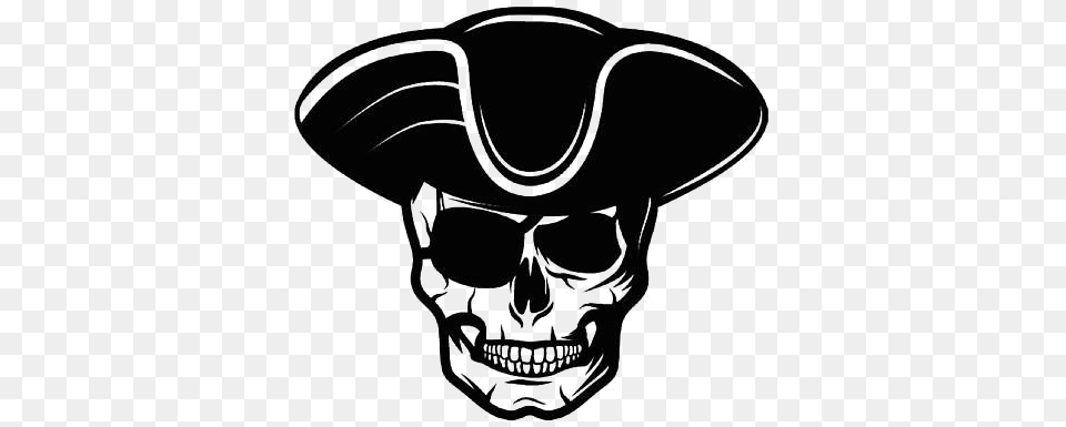 Pirate Skull Download Pirate Skull Logo, Person, Clothing, Hat, Smoke Pipe Free Png