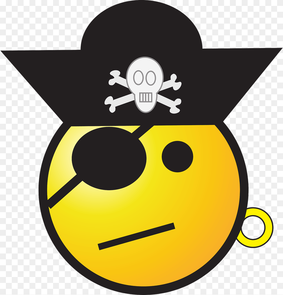 Pirate Smiley Clipart Png Image